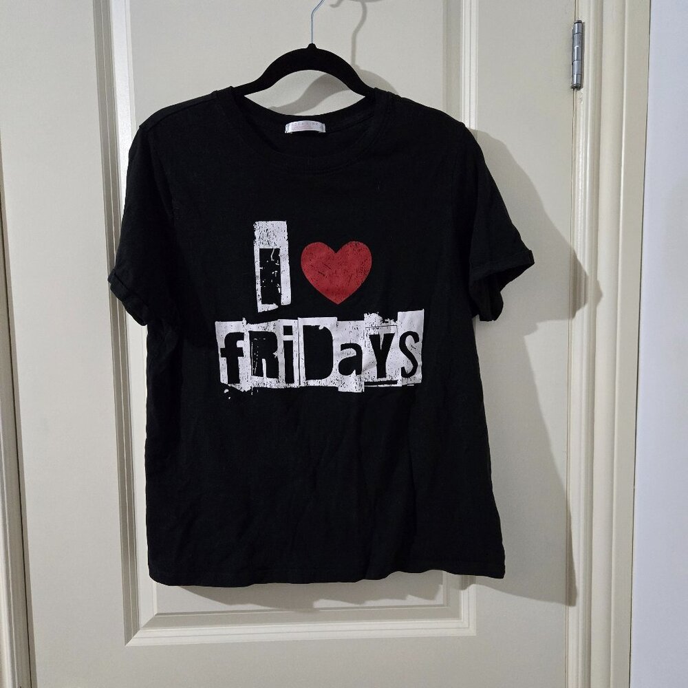 Y2K Inspired "I Love Fridays" Graphic T-Shirt
